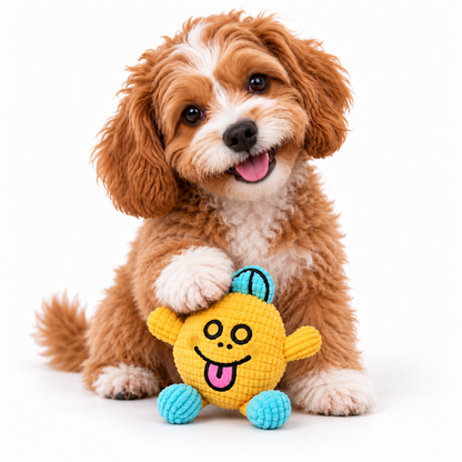 🐶 Your Pup’s New Bestie – Squeaky & Crinkle Plush Toy 🐾