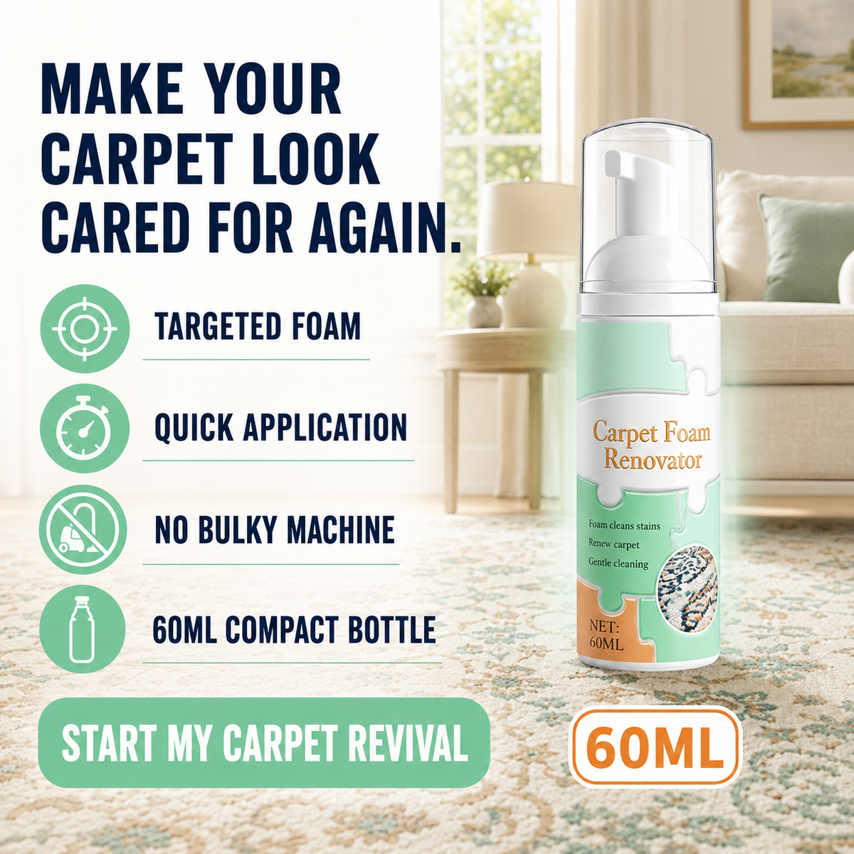 Instant Carpet Foam Renovator