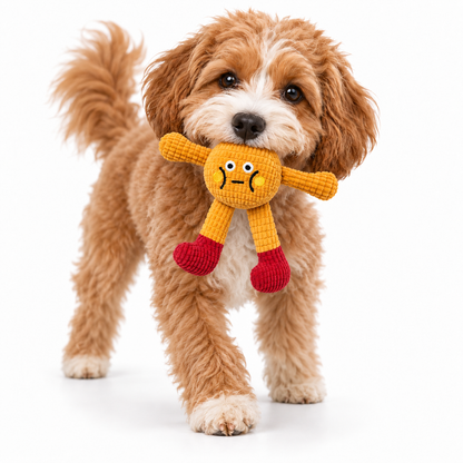 🐶 Your Pup’s New Bestie – Squeaky & Crinkle Plush Toy 🐾