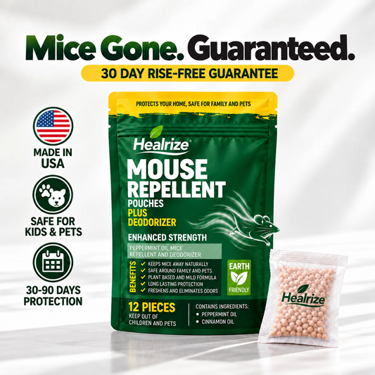 🔥 Bundle & Save! Healrize Mouse Repellent Pouches – 🌿 Botanical Formula, 12 Pouches per Bag