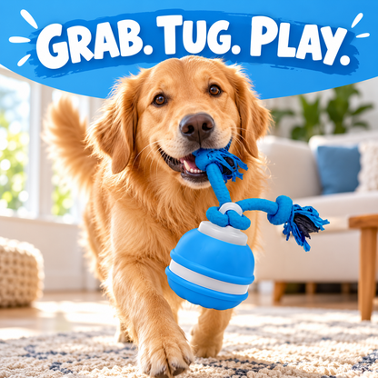 Interactive Dog Toy, [Newly Upgraded] Motion Activated Rolling Squeaky Ball for Medium/Large Dogs, Automatic Moving Dogs Ball for Boredom, USB Rechargeable