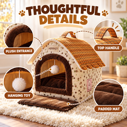 Warm Soft Pet Cave House