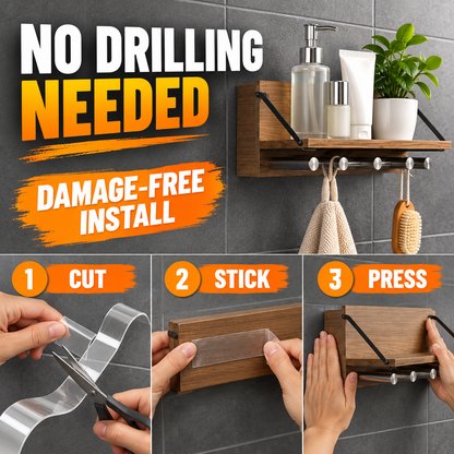 Heavy Duty Acrylic Gel Double Sided Tape, 32.1FT Transparent Reusable Waterproof Mounting Tape, Cuttable No-Trace Adhesive Strip for Home Decor, Wall Fixing, and Smooth Surface Applications  Option 2: