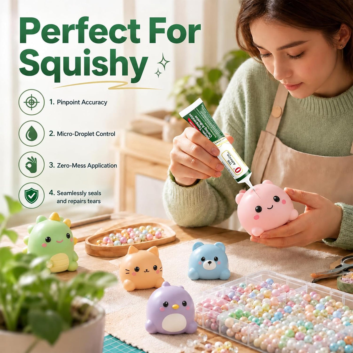 20ml TPR Repair Glue, Syringe Tube Design, Clear Flexible Non-Hardening Low Odor Adhesive, Fast Curing Waterproof Soft Sealant, For Repairing Cracked 0°TPR Soft Rubber Toys & Stress Ball Plugs, Keep Out of Reach of Children