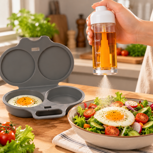 50ml Cooking Oil Sprayer Bottle – Downward Spray for Precise Oil Control, Air Frying, Grilling