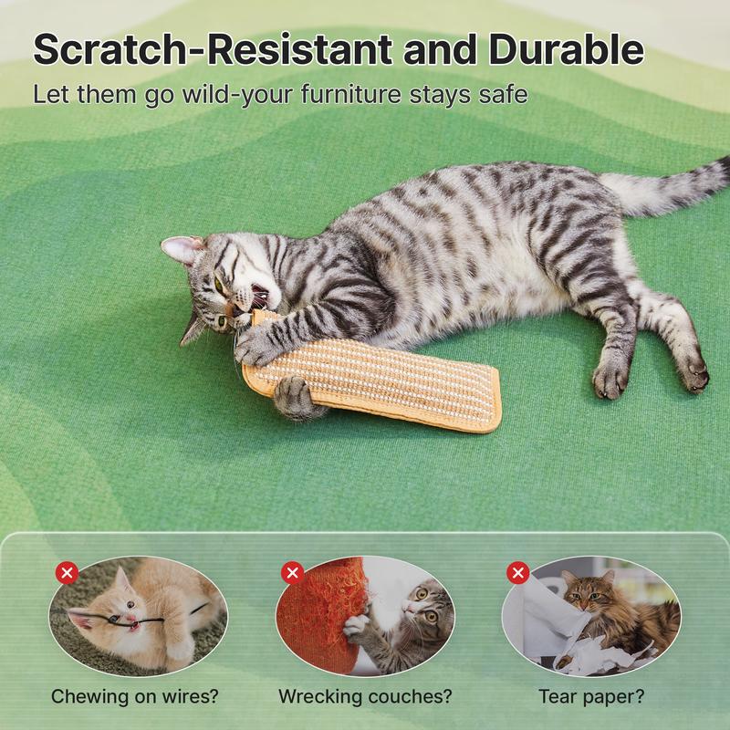 Interactive Catnip Chew Toy with [6000mg A+ Organic Catnip], Soft Sisal Material Scratching and Kicker Cat Toys for Indoor Kittens, Drives Bored Cats Crazy with Fun