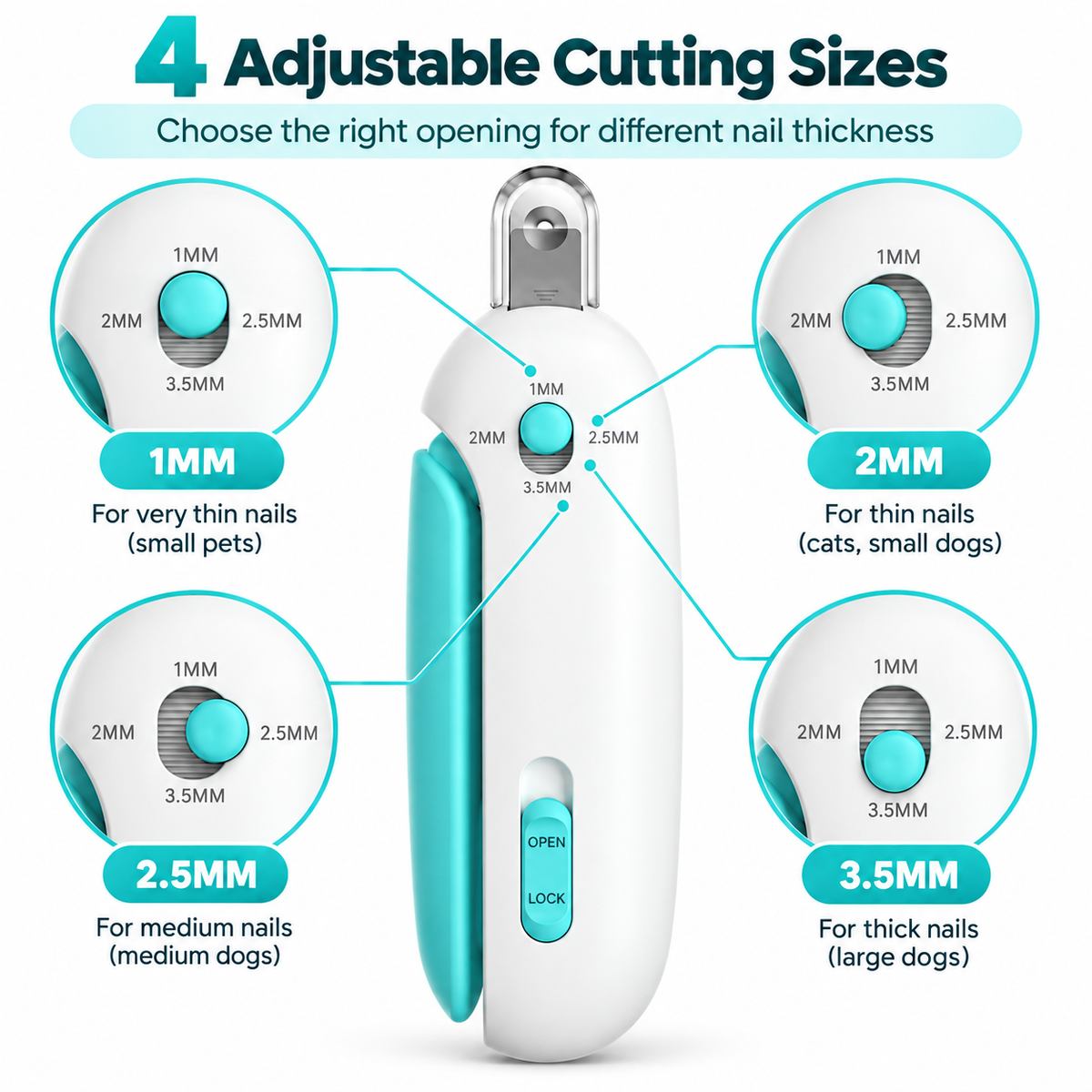Adjustable Pet Nail Clipper