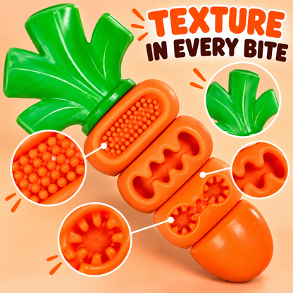 🥕 Carrot Dog Chew Toy – Fill It with Treats & Let the Fun Begin! 🐾