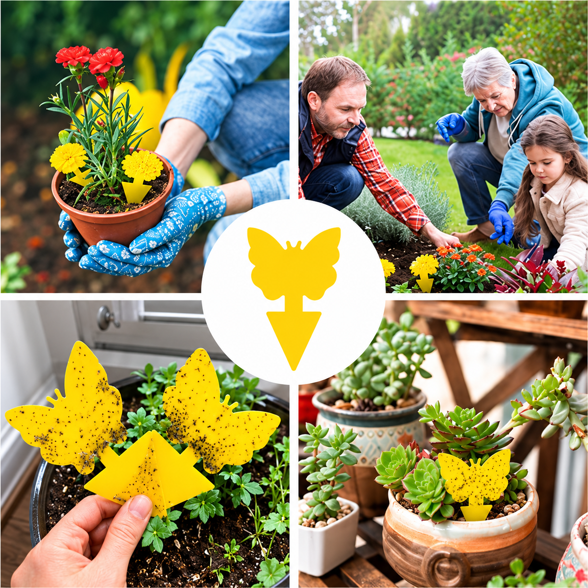 🔥 40% OFF |  Keep Pesky Gnats Away! Indoor Plant Sticky Traps