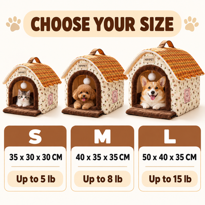 Warm Soft Pet Cave House