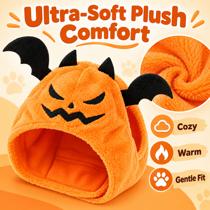 Halloween Pumpkin Pet Hood for Dogs & Cats