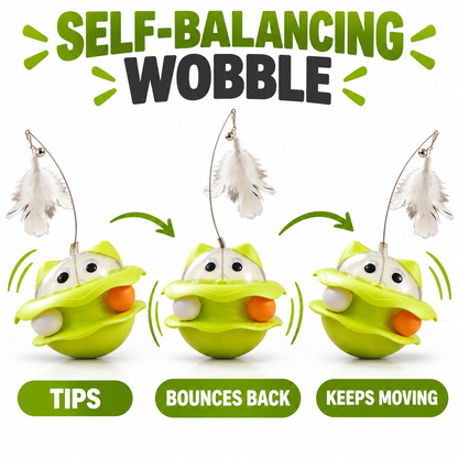 Self-Balancing Wobble Cat Toy