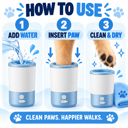 Electric Pet Paw Cleaner Cup