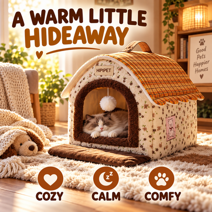 Warm Soft Pet Cave House