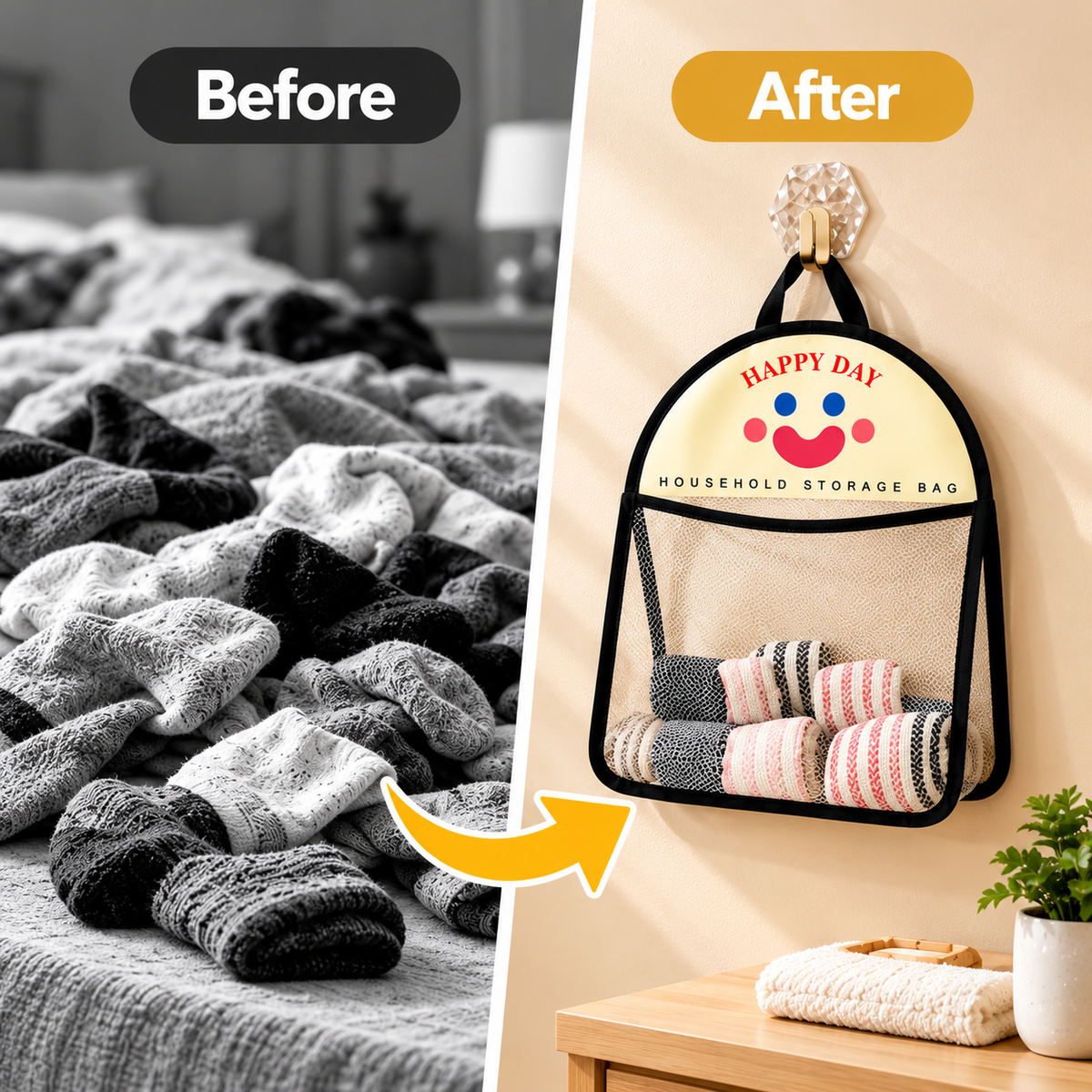 💎 Stylish Storage Made Simple — Easy Wall Mounting for Everyday Essentials