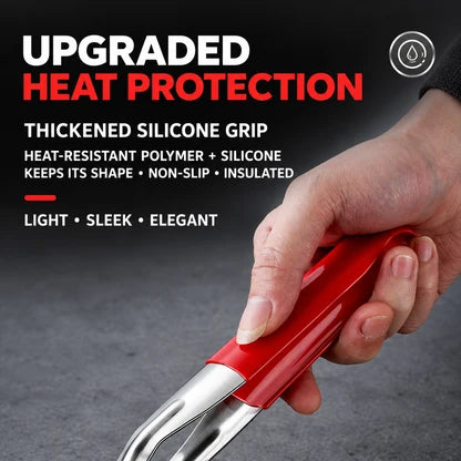 🍳 Upgrade Your Cooking! 2-in-1 Stainless Steel Meat Flipper & Spatula Tongs | Easy Grip, Lift & Serve
