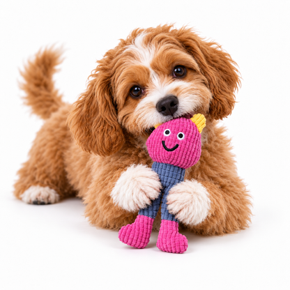 🐶 Your Pup’s New Bestie – Squeaky & Crinkle Plush Toy 🐾