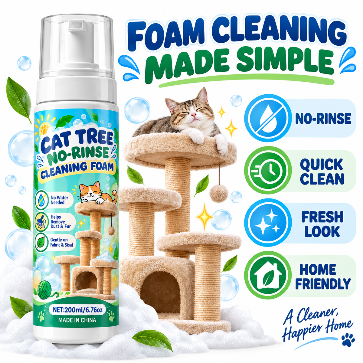 No-Rinse Cat Tree Cleaner