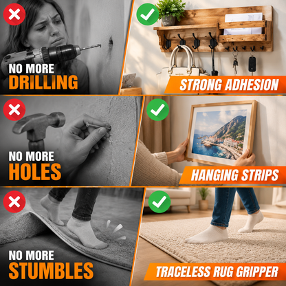 Heavy Duty Acrylic Gel Double Sided Tape, 32.1FT Transparent Reusable Waterproof Mounting Tape, Cuttable No-Trace Adhesive Strip for Home Decor, Wall Fixing, and Smooth Surface Applications  Option 2: