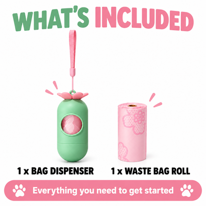 Portable Dog Poop Bag Holder with Wrist Strap