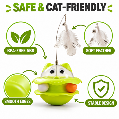 Self-Balancing Wobble Cat Toy