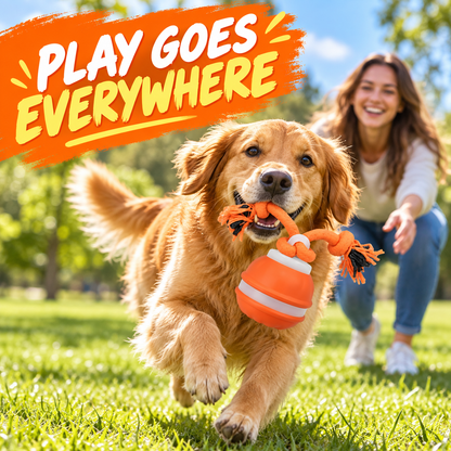 Interactive Dog Toy, [Newly Upgraded] Motion Activated Rolling Squeaky Ball for Medium/Large Dogs, Automatic Moving Dogs Ball for Boredom, USB Rechargeable
