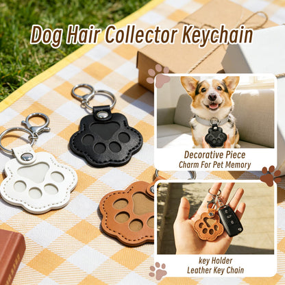 pet hair keepsake keychain cat paw memorial keychain pet fur storage keychain pet memorial key ring