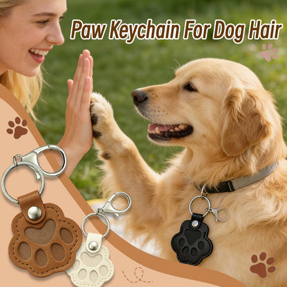pet hair keepsake keychain cat paw memorial keychain pet fur storage keychain pet memorial key ring