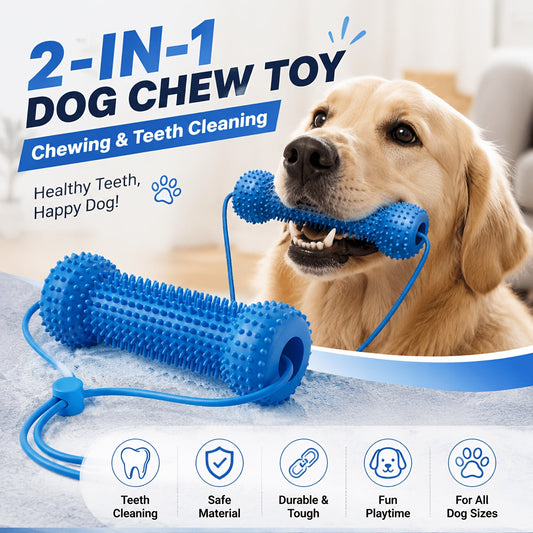 Dog Mouth Opener for Teeth Cleaning, Textured Bone-Shaped Dental Aid with Adjustable Strap, Helps Keep Your Dog’s Mouth Open During Brushing