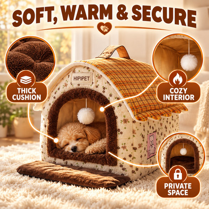 Warm Soft Pet Cave House