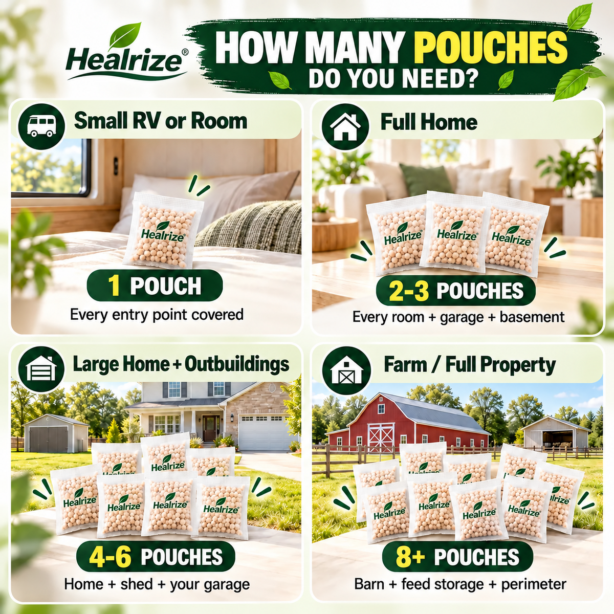 🌿 Botanical Formula, 12 Pouches per Bag