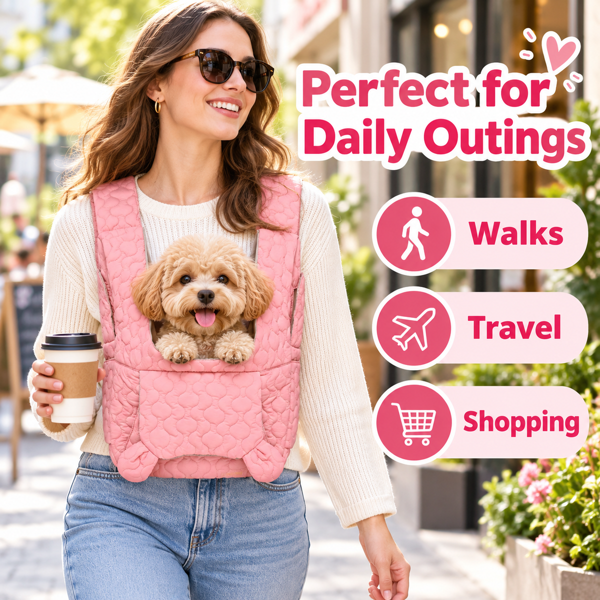 Soft Quilted Cat Carrier Backpack