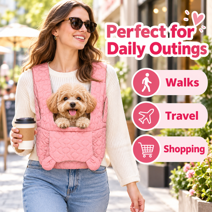 Soft Quilted Cat Carrier Backpack