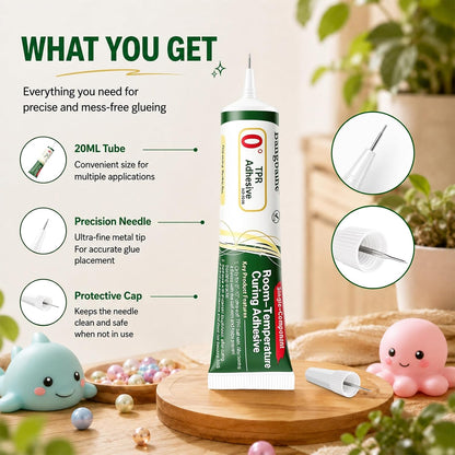 20ml TPR Repair Glue, Syringe Tube Design, Clear Flexible Non-Hardening Low Odor Adhesive, Fast Curing Waterproof Soft Sealant, For Repairing Cracked 0°TPR Soft Rubber Toys & Stress Ball Plugs, Keep Out of Reach of Children