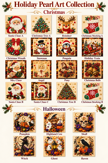 🎄 Christmas 3D Pearl & Diamond Art Kit