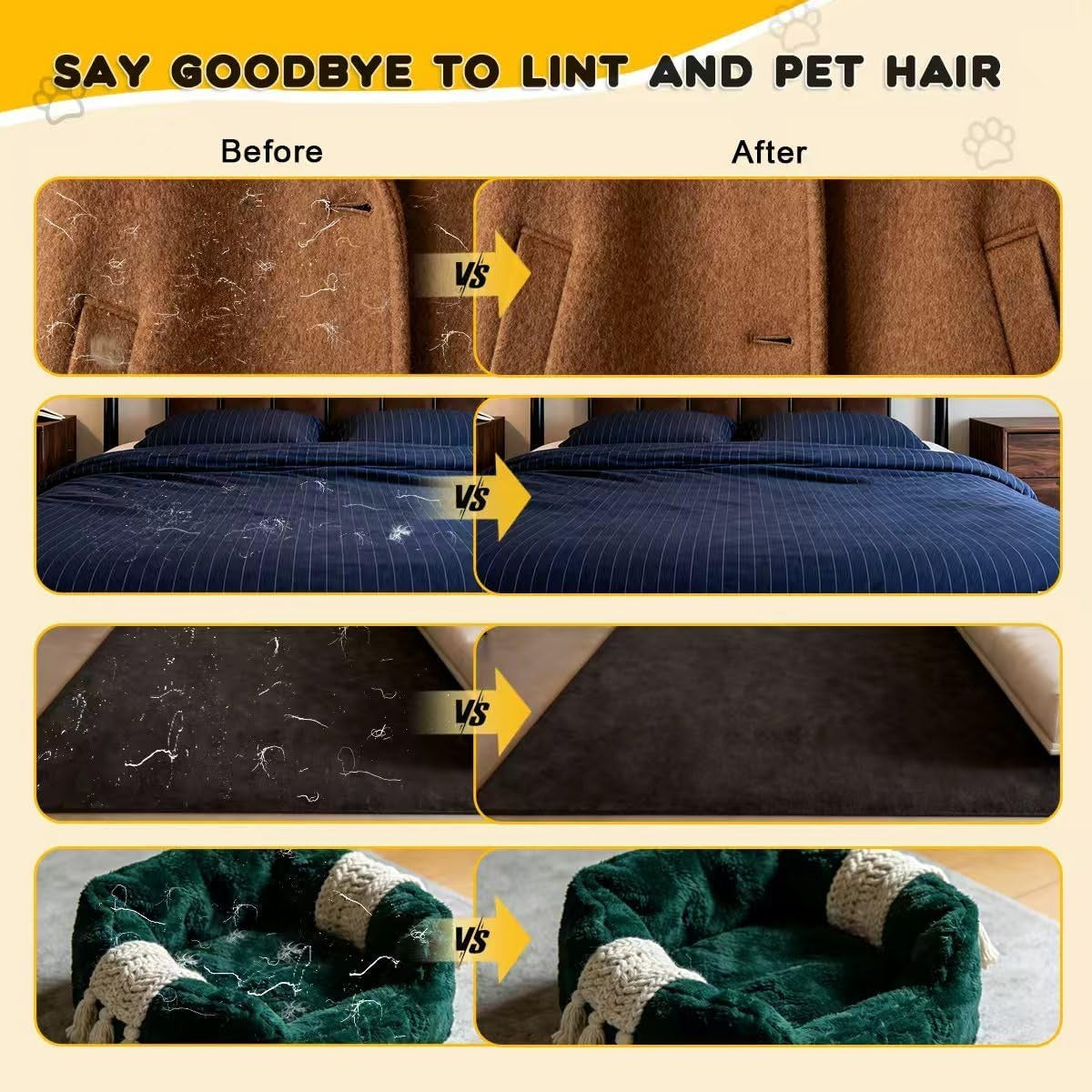 🐾 MCOIKY®Electrostatic Pet Hair Removal Gloves