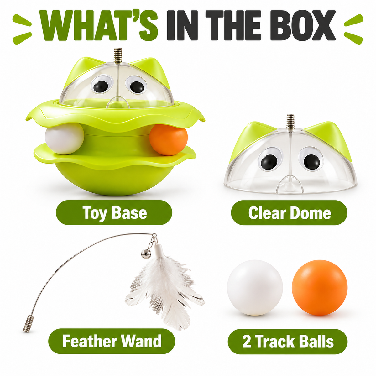 Self-Balancing Wobble Cat Toy