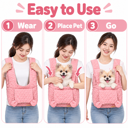 Soft Quilted Cat Carrier Backpack
