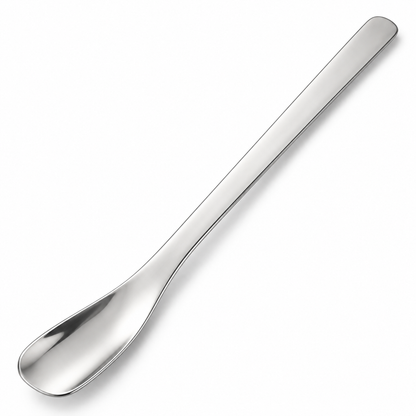 Stainless Steel Dessert Spoons, Modern Flat Head Cake Spoons with Square Tip Design, Elegant Small Spoons for Yogurt, Ice Cream, Coffee, and Desserts