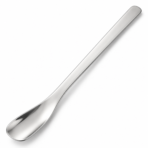 Stainless Steel Dessert Spoons, Modern Flat Head Cake Spoons with Square Tip Design, Elegant Small Spoons for Yogurt, Ice Cream, Coffee, and Desserts