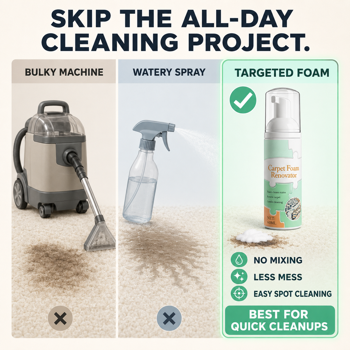 Instant Carpet Foam Renovator