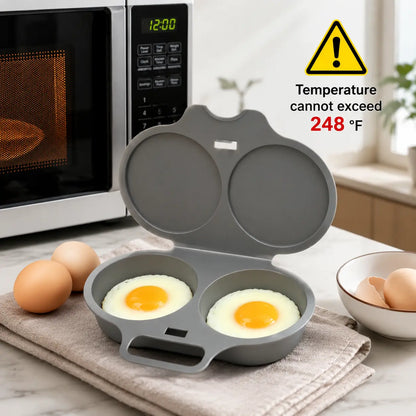 🔥 Hot Selling! 🥚 2-Cup Microwave Egg Cooker – Quick Prep, Non-Stick & Easy to Clean | BPA-Free & Dishwasher Safe