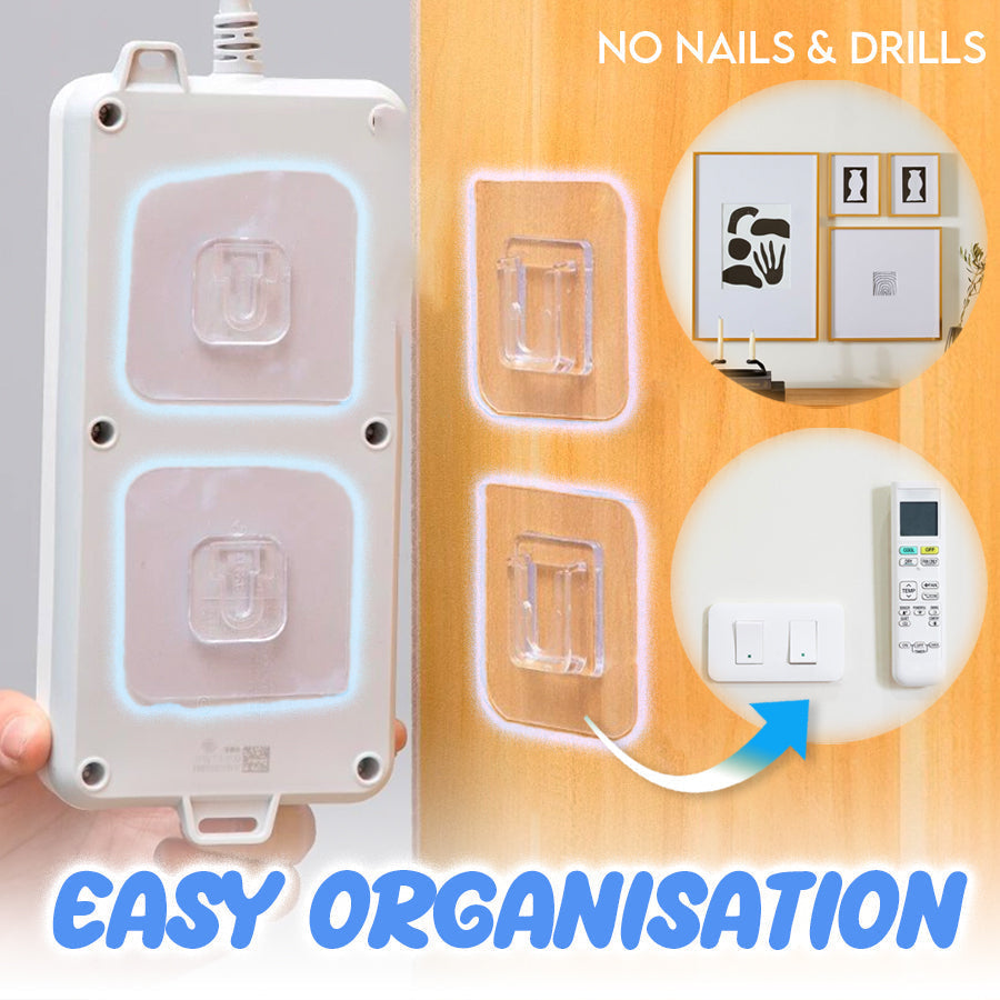 Double-Sided Self Adhesive Hooks , 1 pack@ 10pcs.
