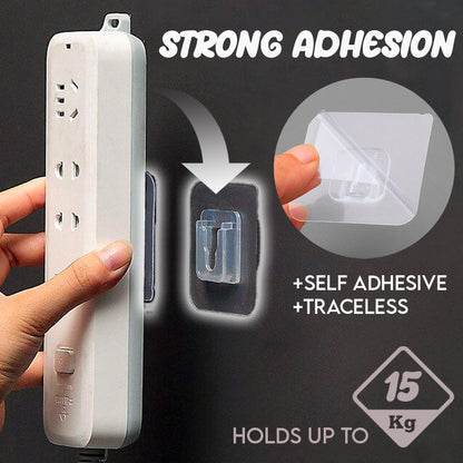 Double-Sided Self Adhesive Hooks , 1 pack@ 10pcs.