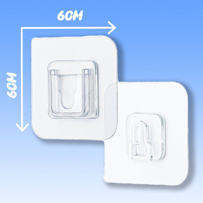 NOWORDUP® Double-Sided Self Adhesive Hooks , 1 pack@ 10pcs