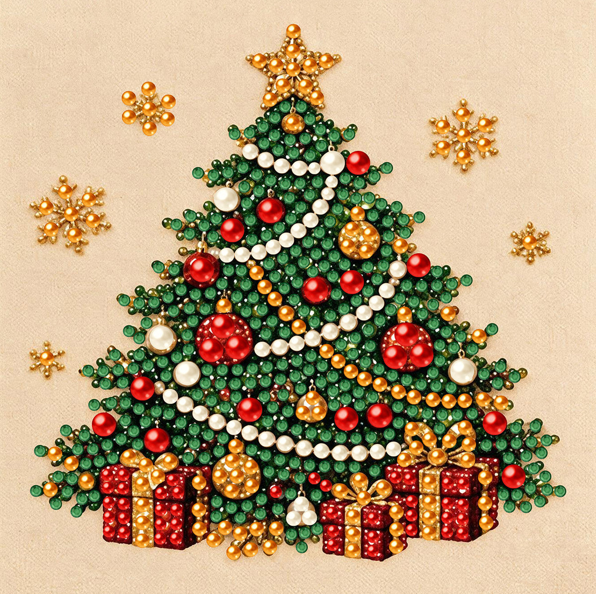 🎄 Christmas 3D Pearl & Diamond Art Kit