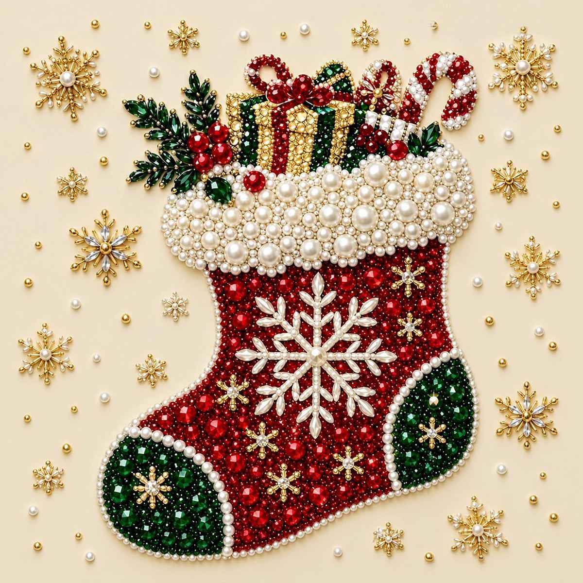 🎄 Christmas 3D Pearl & Diamond Art Kit