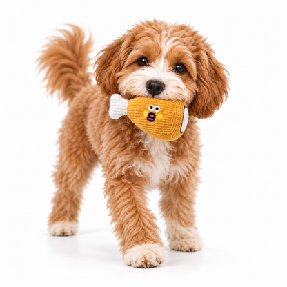 🐶 Your Pup’s New Bestie – Squeaky & Crinkle Plush Toy 🐾