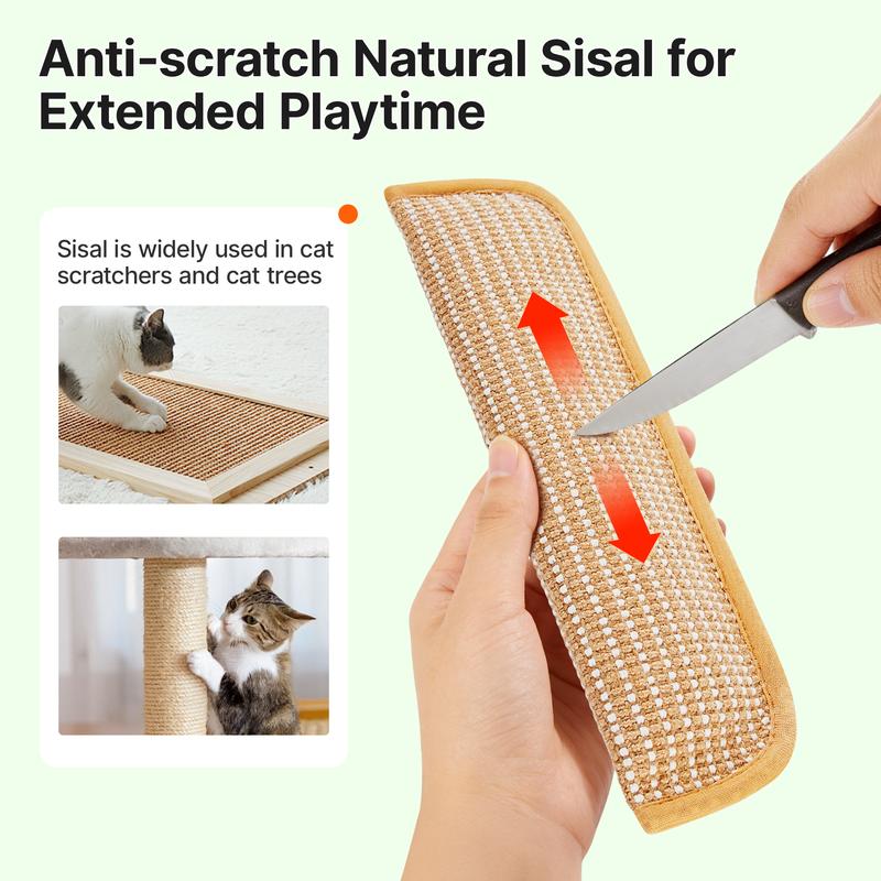 Interactive Catnip Chew Toy with [6000mg A+ Organic Catnip], Soft Sisal Material Scratching and Kicker Cat Toys for Indoor Kittens, Drives Bored Cats Crazy with Fun